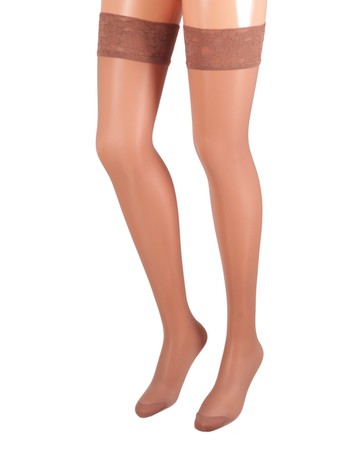 Bahner Compression Hold-Ups 40 taupe