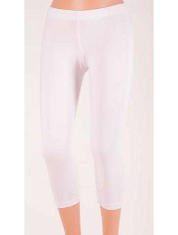 Bonnie Doon Slim Fit Basic Capri white