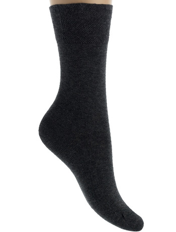 Bonnie Doon Cotton Comfort Socks black
