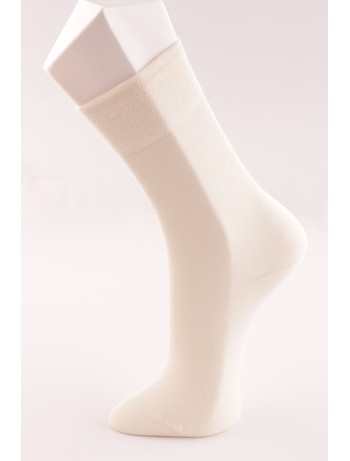 Bonnie Doon Cotton Comfort Socks ivory