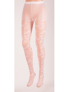 Bonnie Doon Floral Lace Tights