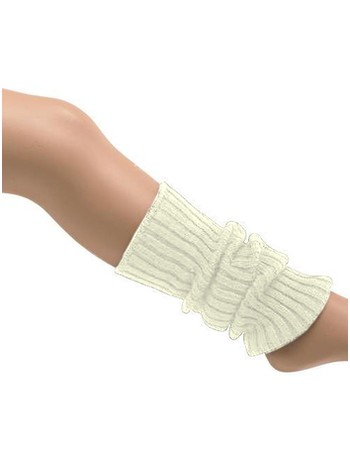 Bonnie Doon Short Leg Warmers off white