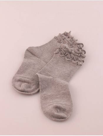 Bonnie Doon Frou Frou Children's Socks light grey heather