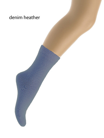 Bonnie Doon Children's Cotton Socks denim heather