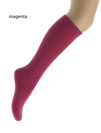 Bonnie Doon Children's Cotton Knee High Socks magenta