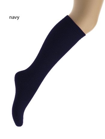 Bonnie Doon Children's Cotton Knee High Socks navy