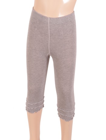 Bonnie Doon Frou Frou Capri Leggings for Children light grey heather