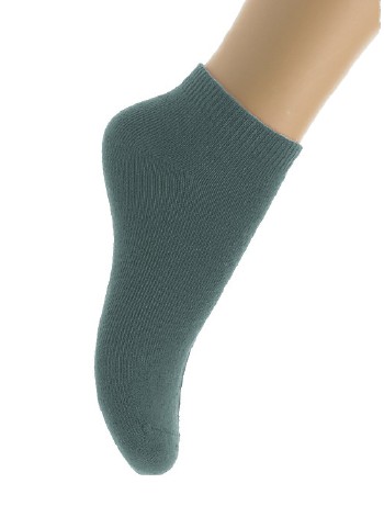 Bonnie Doon Cotton Ankle Socks for Children denim heather