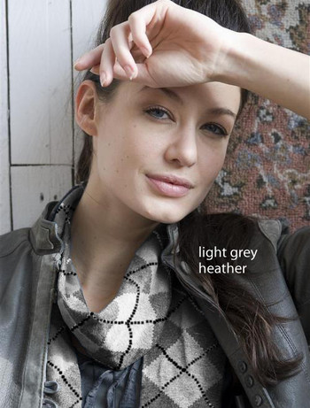 Bonnie Doon Argyle Scarf light grey heather