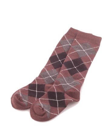 Bonnie Doon Argyle Knee High Socks dark brown