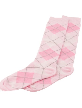 Bonnie Doon Argyle Knee High Socks pink panther