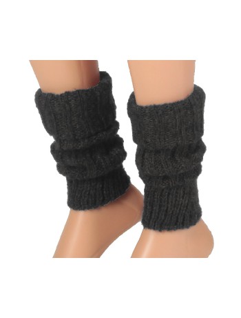 Bonnie Doon Soft & Shiny Leg Warmers oxford heather