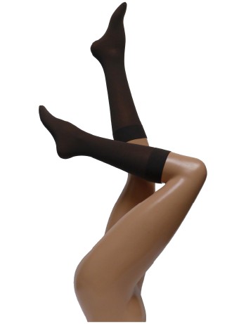 Cette Lausanne Cotton Knee High Socks chocolate