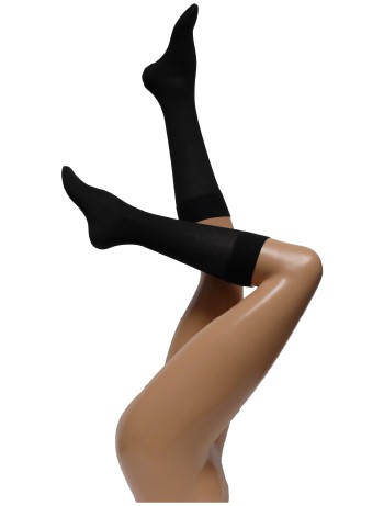 Cette Lausanne Cotton Knee High Socks black