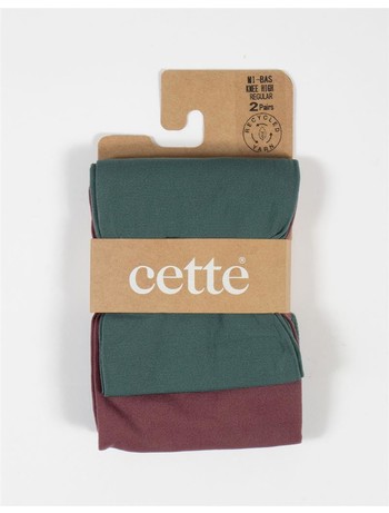 Cette Orleans Eco Knee Highs 2 Pairs Mint Green / Burnt Russet