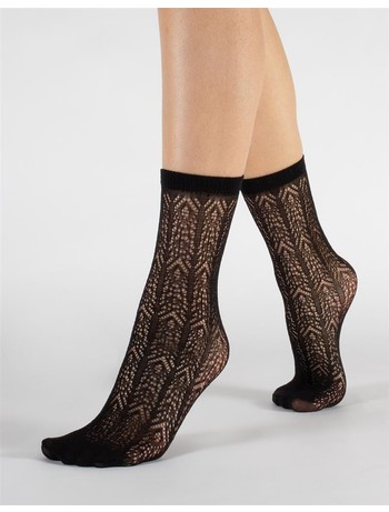 Cette Fashion Lace Fishnet Socks black