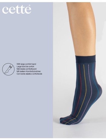 Cette Colored Striped Socks Double Pack 