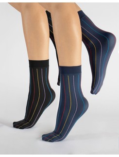 Cette Colored Striped Socks Double Pack