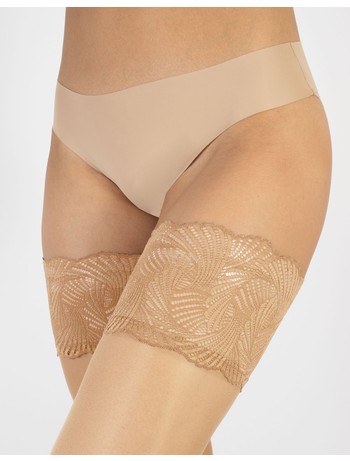 Cette Versailles Satin Halterloser Strumpf natural