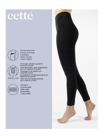 Cette Thermal Footless Tights 300 DEN 