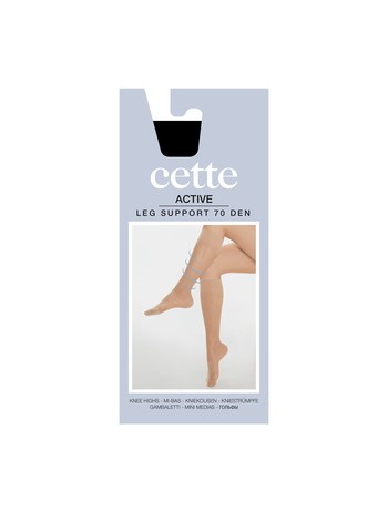 Cette Active Firm Support Knee High  Sock black