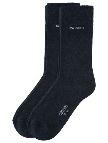 Camano 2pack bio-cotton mens socks anthracite melange