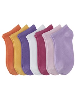 Camano Junior Cotton Ankle Socks in 7 Pack