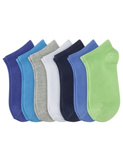 Camano Junior Cotton Ankle Socks in 7 Pack