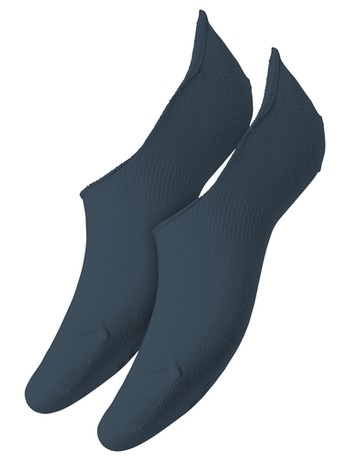 Camano Unisex Invisible Sneaker Socks Double Pack denim mel.