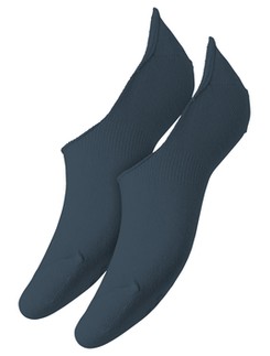 Camano Unisex Invisible Sneaker Socks Double Pack