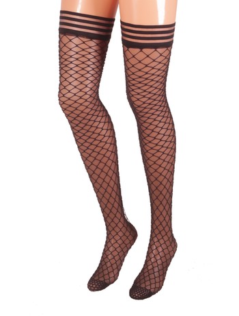 Cecilia De Rafael Bagdad Bas C Fishnet Hold-Ups negro