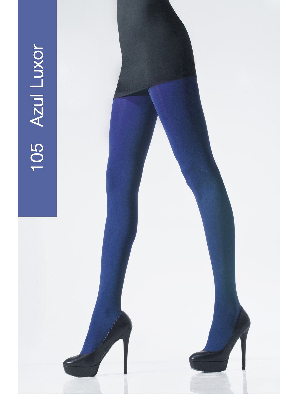 Indigo blue tights, 60 denier, Sneaky Fox, McVERDI