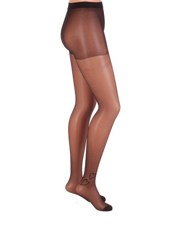 CdR Samburu Cuore sheer Tattoo Tights negro