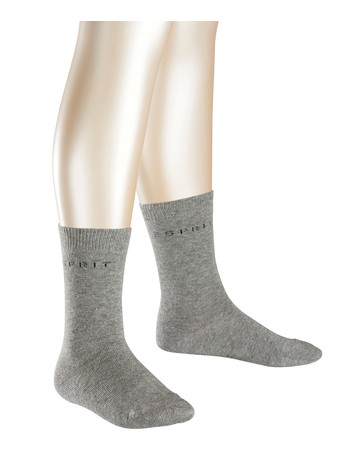 Esprit 2-pack Logo Socks lightgray tinged