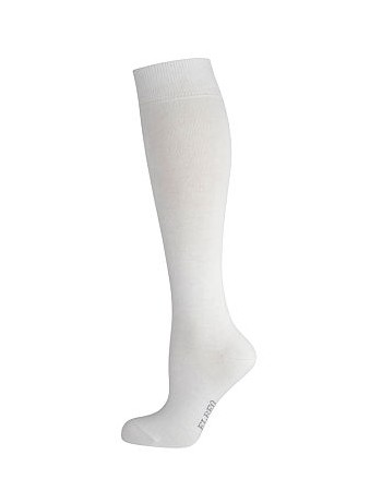 Elbeo Pure Cotton Knee High Socks white