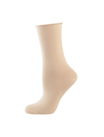 Elbeo Light Cotton Roll Top Socks creme