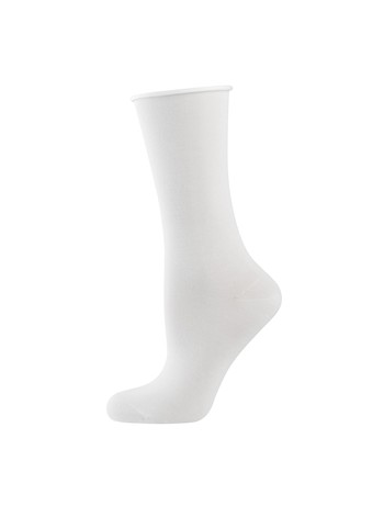 Elbeo Light Cotton Roll Top Socks white
