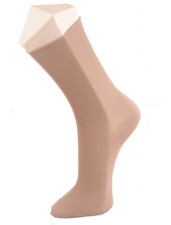 Elbeo Light Cotton Roll Top Socks taupe