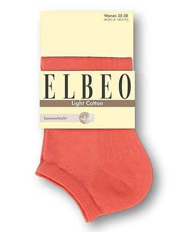 Elbeo Light Cotton Sneaker Socks coral