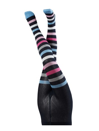 Falke New Stripe Children's Tights anthracite mel.