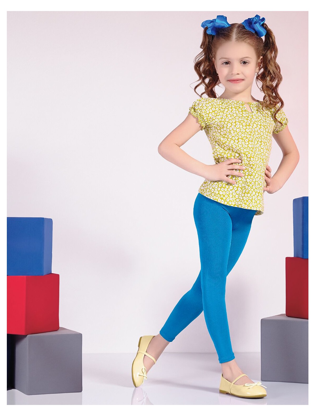 Giulia Luchia kids leggings soft leggings with a delicate shine