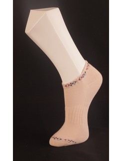 Giulia Beige Sneaker Socks