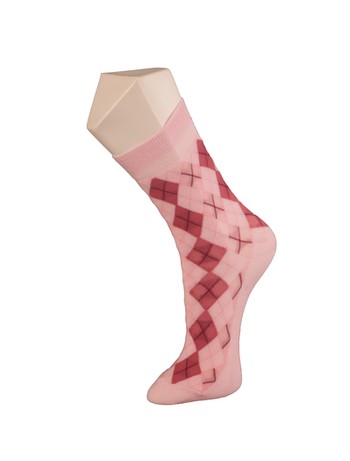 Giulia Rose Patterned Cotton Socks rose