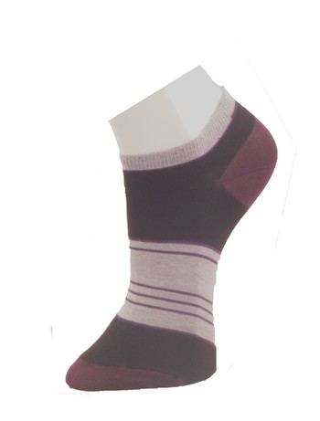Giulia Striped Sneaker Socks lilac