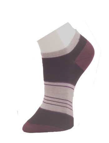 Giulia Striped Sneaker Socks lilac