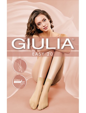 Giulia Easy 20 Double Pack of Sheer Nylon Socks 