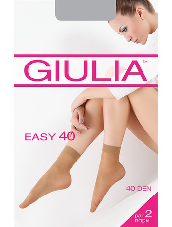 Giulia Easy 40 Nylon Socks Double Pack 