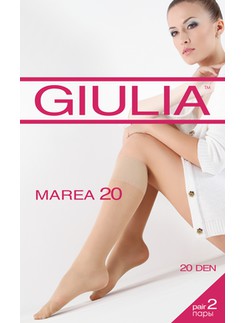 Giulia Marea 20 Sheer Knee High Socks 2er-Pack