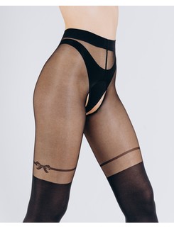 Giulia Intimo Secret Crotchless Tights