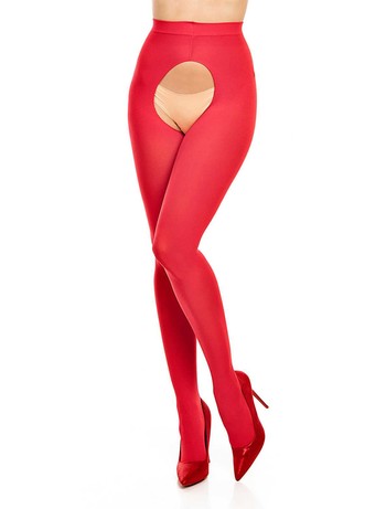 Glamory Ouvert 60 tights red